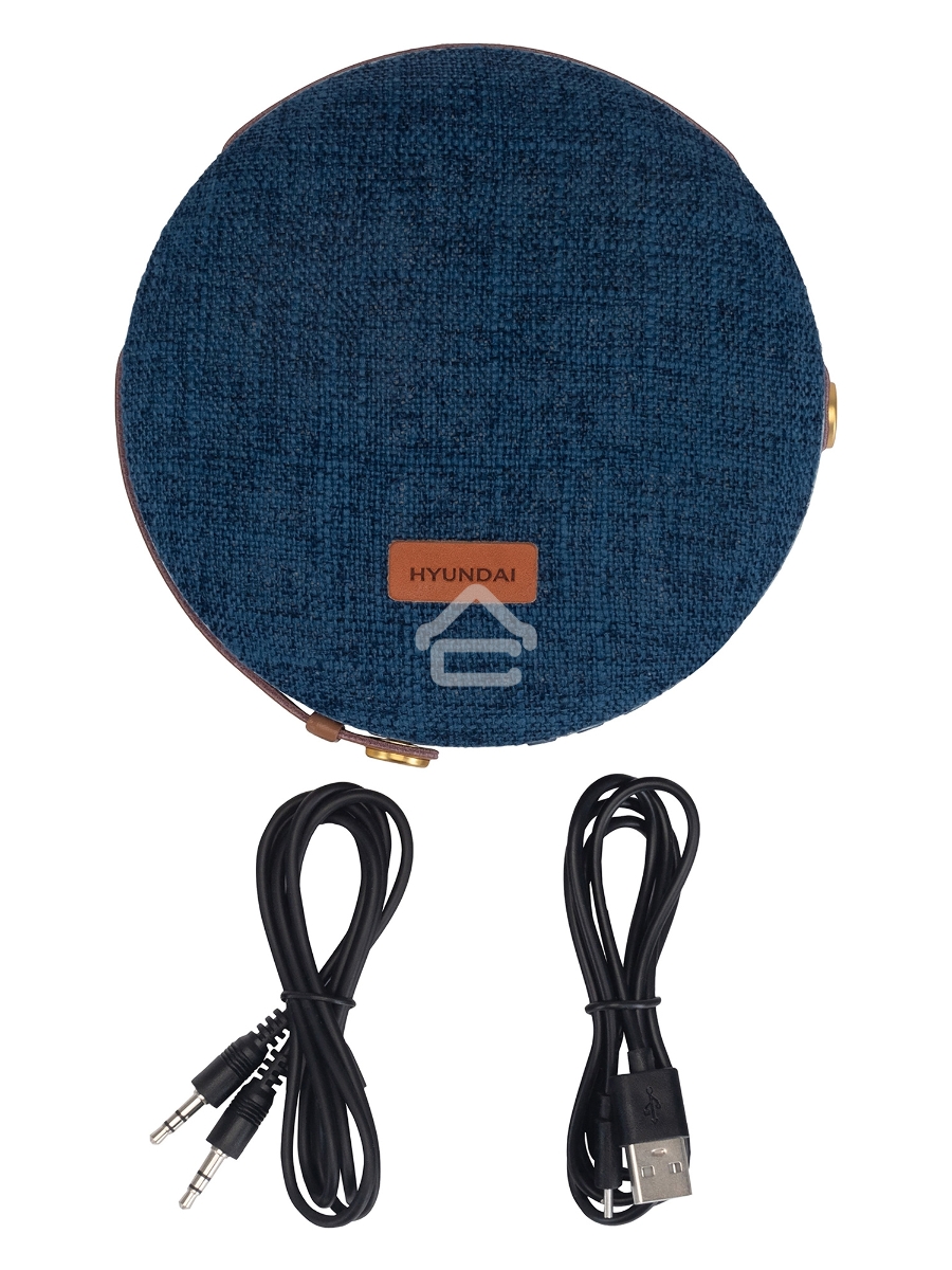 Колонка портатитвная Hyundai H-PAC520 синий 8W 1.0 BT/3.5Jack 10м 2200mAh