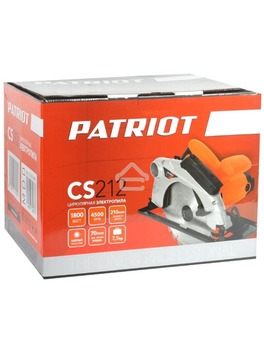 Циркулярная пила (дисковая) Patriot CS 212 1800Вт (ручная)