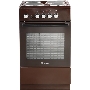 Плита электрическая De Luxe 5004.18э-014 коричневый, конфорок 4 шт, духовка 43 л, 50 см x 85 см x 50 см