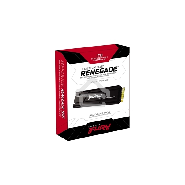 Накопитель SSD Kingston Fury Renegade, 1Tb, PCIe 4.0 x4, M.2 2280, NVMe, R/W 7300/6000, с радиатором