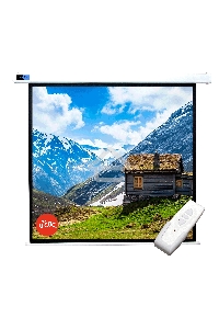 Экран 250x250см Motoscreen 1:1 настенно-потолочный рулонный (моторизованный) 139' фибергласс