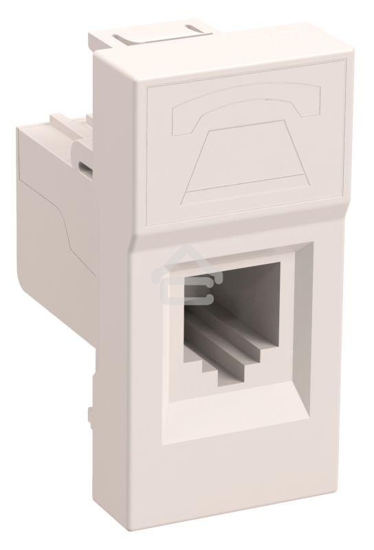 Розетка информационная РКИ-10-00-П RJ-45 UTP кат.5e (на 1 модуль) ПРАЙМЕР белая IEK