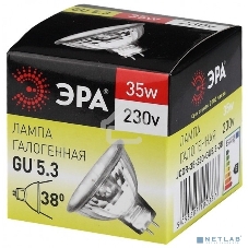 Лампа галогенная ЭРА GU5.3-JCDR (MR16) -35W-230V-Cl(10/200/6000)