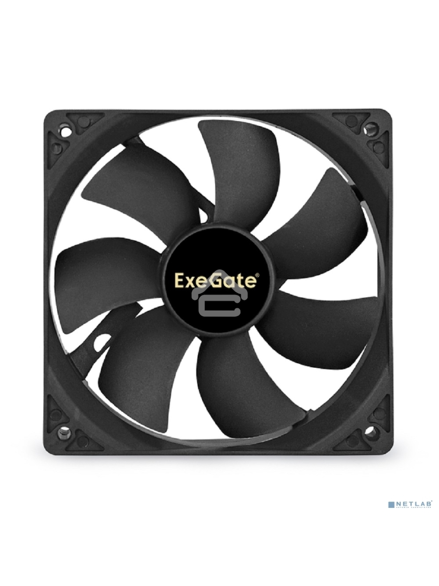 Вентилятор для корпуса ExeGate ExtraPower EP12025S2P черный, 120 мм, 1800 об/мин, 28 дБ, 2 pin
