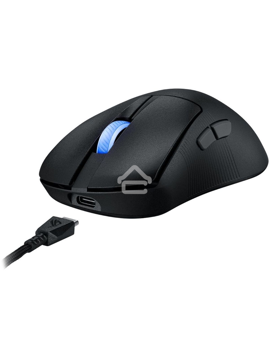 Мышь беспроводная/проводная ASUS ROG Keris II ACE черный, 42000 dpi, радиоканал, Bluetooth, USB, кнопки - 6