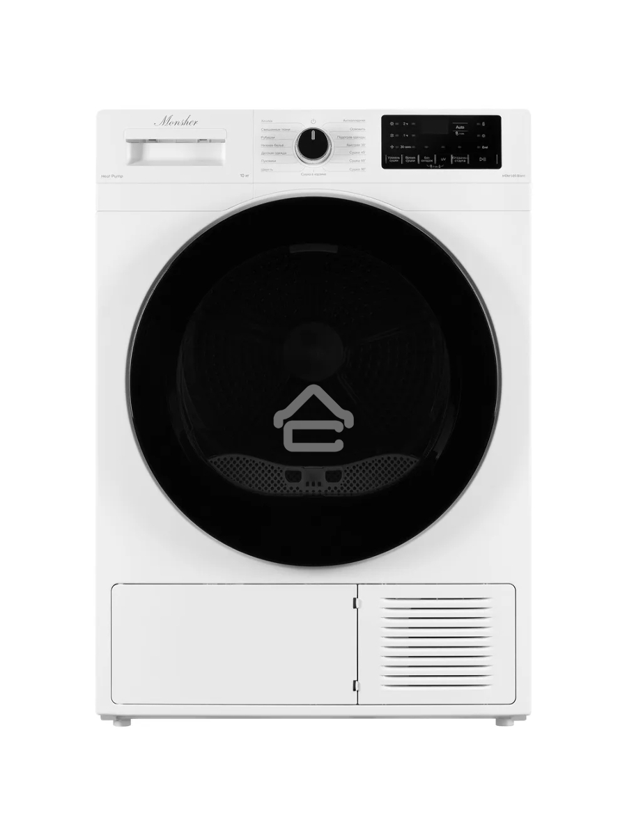 Сушильная машина Monsher MDM 595 Blanc белый, 10 кг, сушка - тепловой насос, программ - 15, 59.5 x 85.5 x 66.5 см