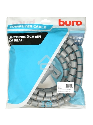 Кабельный органайзер Buro BHP CG22S Spiral Hose 20x2000mm Silver