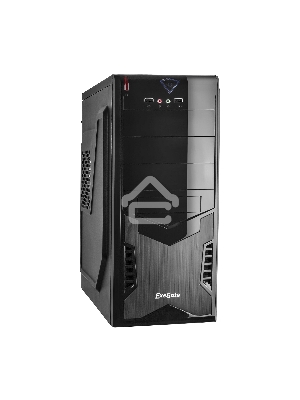 Компьютерный корпус Miditower Exegate CP-601 Black, ATX, <CP450W, 80mm>, 2*USB, Audio