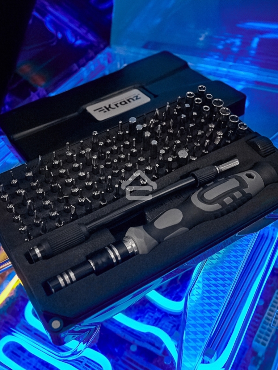 Набор отверток для точных работ KRANZ RA-05, 106 предметов