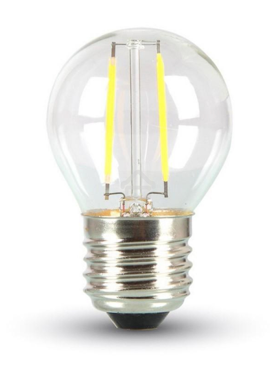 Ретро-лампа Filament G45 E27, 2W, 230 В, теплый белый 3000 K