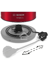 Чайник электрический Bosch TWK3P424 1.7л. 2400Вт красный (корпус: нержавеющая сталь)