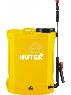 Опрыскиватель аккумуляторный Huter SP-12AC, аккумуляторный, ранцевый, 12л, желтый/черный