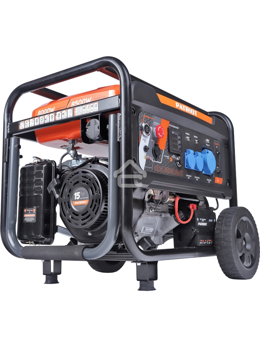 Электрогенератор бензиновый Patriot GRA 8500AWS, 8.5 кВт, 75 дБ, 100 кг