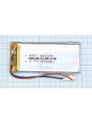 Аккумулятор Li-Pol (батарея) 4*29*70мм 2pin 3.7V/800mAh