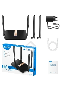 Маршрутизатор Cudy LT500D AC1200 Wi-Fi cat. 4 черный
