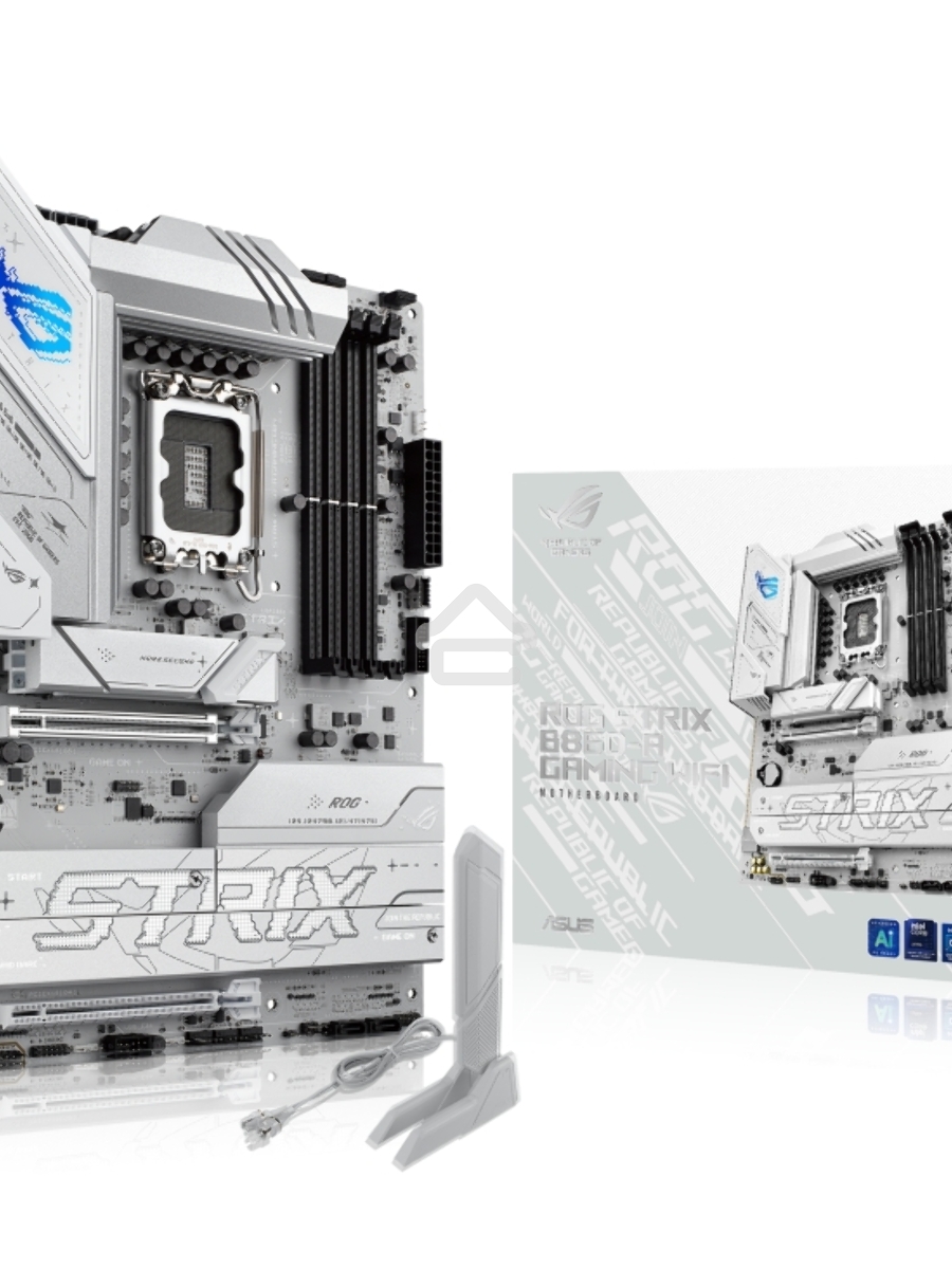 Материнская плата ASUS ROG STRIX B860-A GAMING WIFI, LGA1851, Intel B860, 4xDDR5, 4xSATA, 4xM.2, 2xPCIe 5.0 x16, 1xDP, 1xHDMI, 1x2.5Gb LAN, Wi-Fi, Bluetooth, 4xUSB 2.0, 2xUSB 3.2 Gen 1, 3xUSB 3.2 Gen 2, 1xUSB 4, 2xUSB-C, 3x3.5 мм, 7.1, ATX
