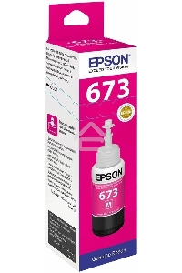 Чернила Epson 673 C13T673398 (аналог C13T67334A) пурпурный 70мл для Epson L800/L810/L850/L1800