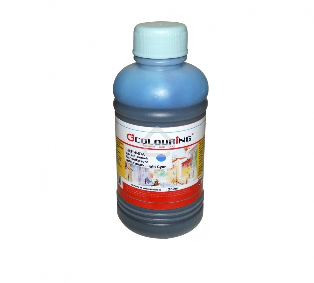 Чернила Colouring для принтеров Canon/Epson/HP/Lexmark Light cyan 250 мл водн U