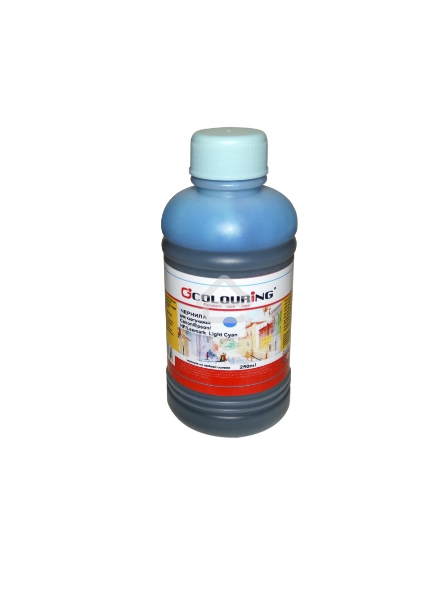 Чернила для принтеров Canon/Epson/HP/Lexmark Light cyan 250 мл водн Colouring U