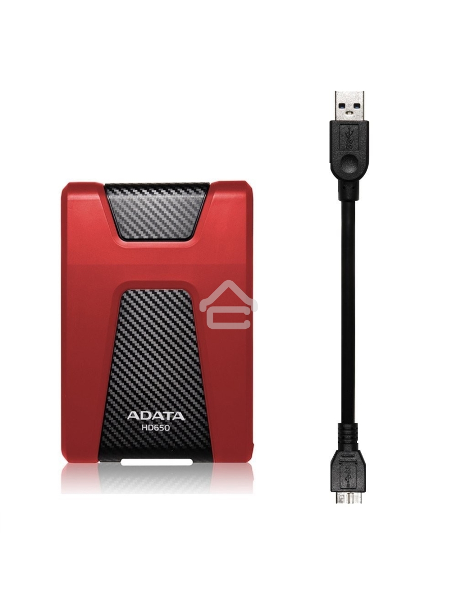 Внешний жесткий диск ADATA USB 3.0 1Tb AHD650-1TU31-CRD HD650 DashDrive Durable 2.5