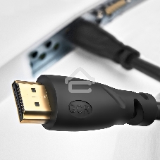Кабель Greenconnect PROF 15.0m HDMI версия 2.0, черный, OD9.0мм, 28/24 AWG, позолоченные контакты, Ethernet 18.0 Гбит/с, 3D, 4K GCR-HM313-15.0m, тройной экран Greenconnect Кабель PROF 15.0m HDMI версия 2.0, черный, OD9.0мм, 28/24 AWG, позолоченные контакт