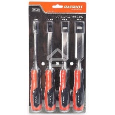 Набор стамесок PATRIOT, CrV, 4 шт: 6, 12, 19, 25мм