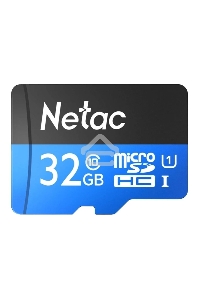 Флеш карта microSDHC 32GB Netac P500 <NT02P500STN-032G-S>  (без SD адаптера) 80MB/s