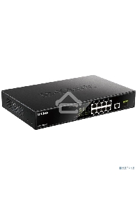 Коммутатор D-Link DGS-1010MP/A1A, L2 Unmanaged Switch with 9 10/100/1000Base-T ports  and 1 1000Base-X SFP  ports(8 PoE ports 802.3af/802.3at (30 W), PoE Budget 125 W)