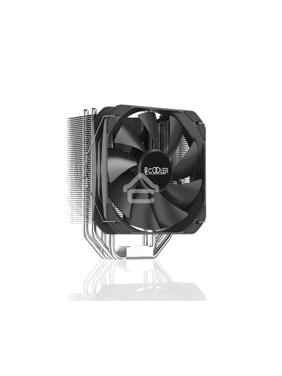 Кулер PCCooler Paladin 400 S115X/1200/1700/AM4 (20 шт/кор, TDP 200W, 130mm PWM FAN, 4 тепловые трубки 6мм, 800-1600RPM, 18-28,6dBa)
