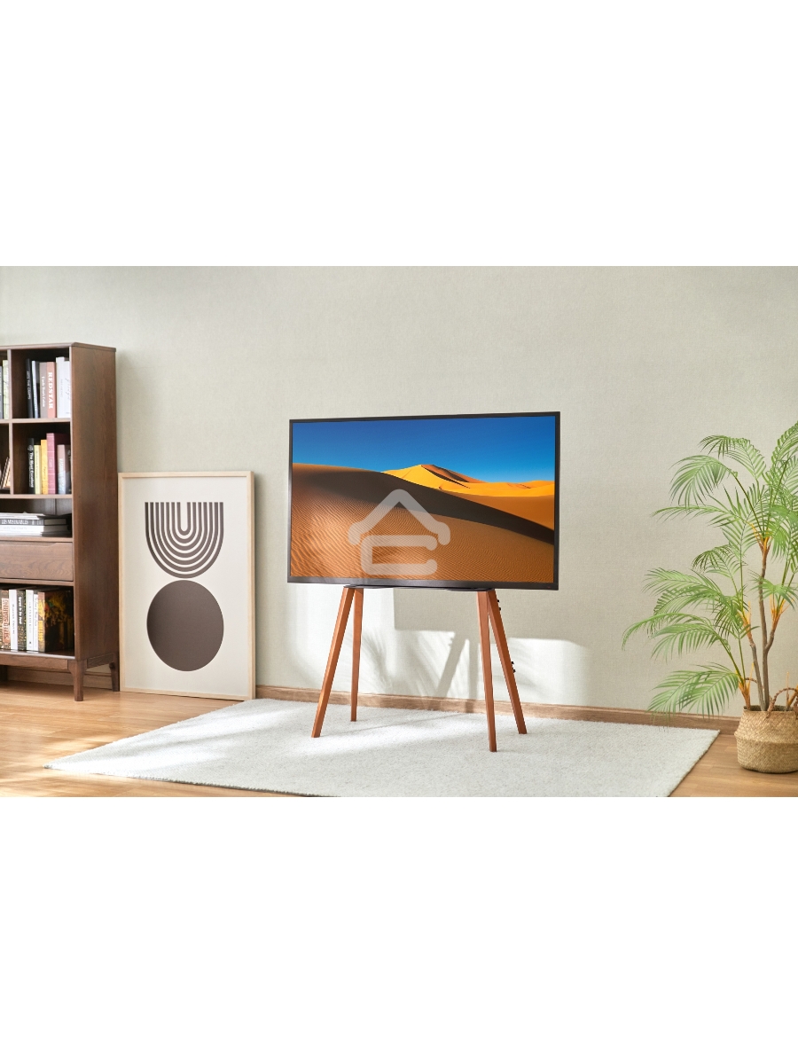 Подставка для телевизора Cactus CS-ST3644BKWN черный/орех 43