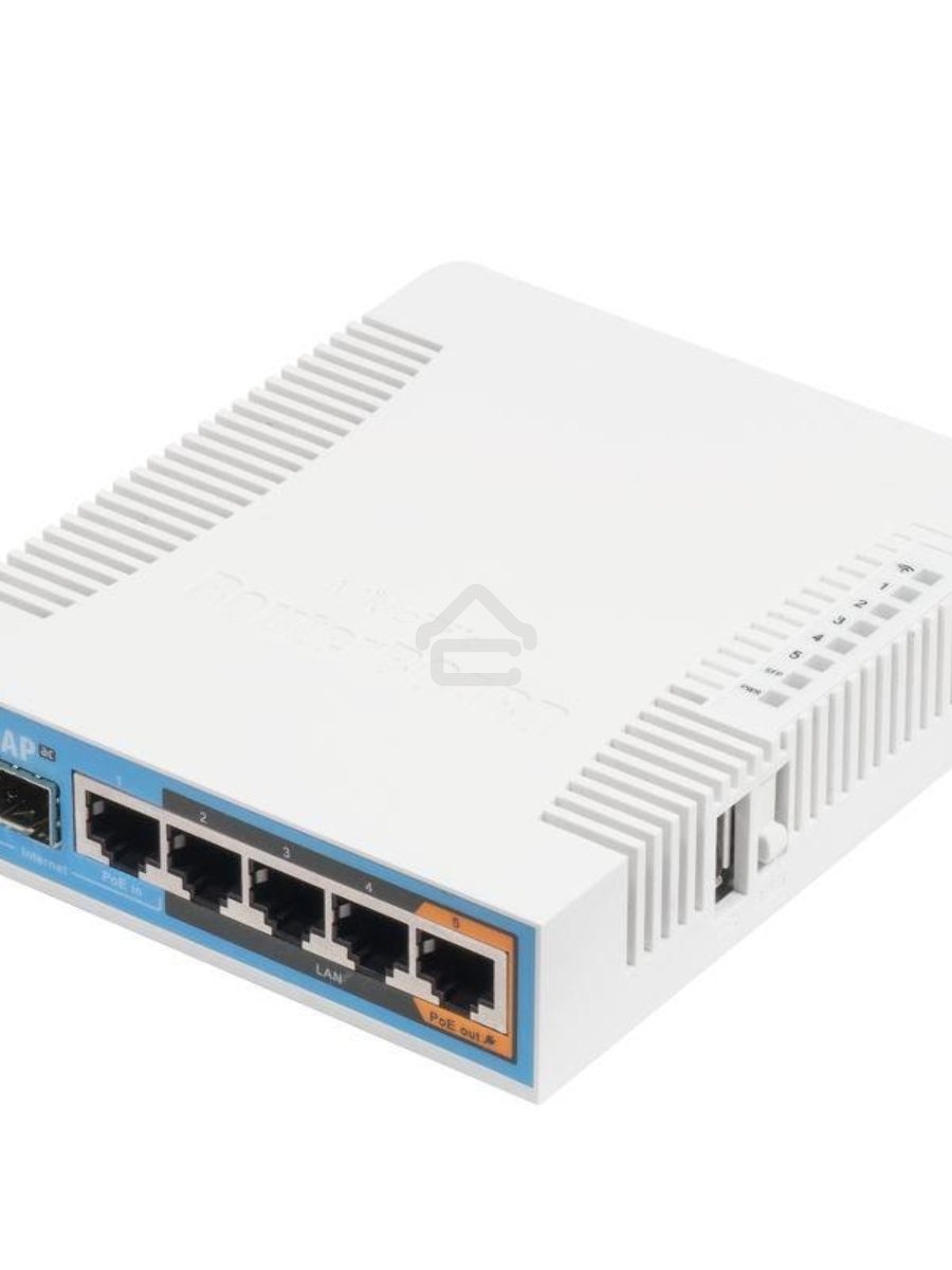 Сетевое оборудование MikroTik RB962UiGS-5HacT2HnT Роутер 2.4+5ГГц, 802.11a/b/g/n/ac, 5x Ethernet 1G, 1x SFP