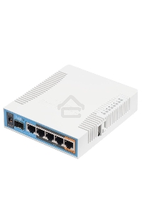 Сетевое оборудование MikroTik RB962UiGS-5HacT2HnT Роутер 2.4+5ГГц, 802.11a/b/g/n/ac, 5x Ethernet 1G, 1x SFP