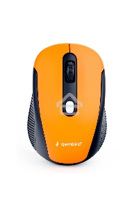 Мышь беспроводная Gembird MUSW-420-3 оранжевый, 1600 dpi, радиоканал, USB, кнопки - 4