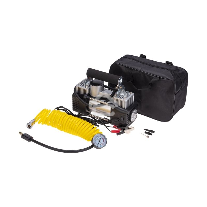 Компрессор автомобильный усиленный двухпоршневой (75л/мин, 10 АТМ) Rexant