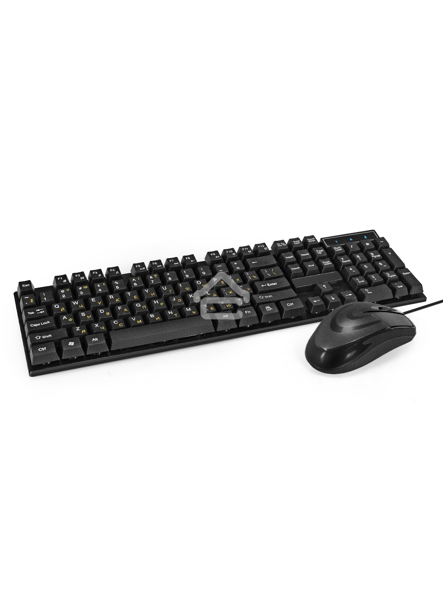 Комплект ExeGate Professional Standard Combo MK110-OEM (клавиатура влагозащищенная 104кл. + мышь оптическая 1000dpi, 3 кнопки и колесо прокрутки; USB, длина кабелей 1.5м, черный, RTL)