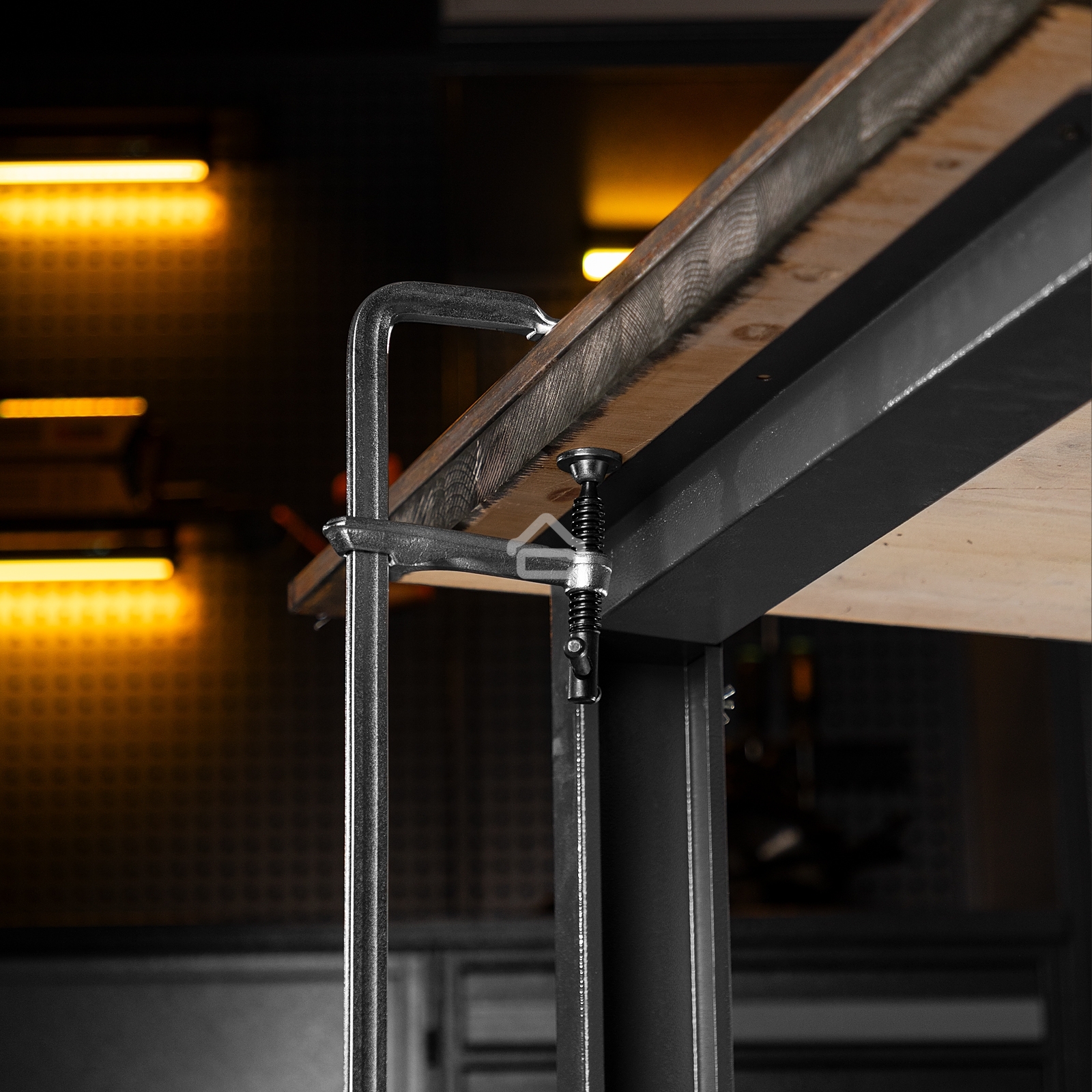 Струбцина Denzel F-образная, 100x600 мм, кованая