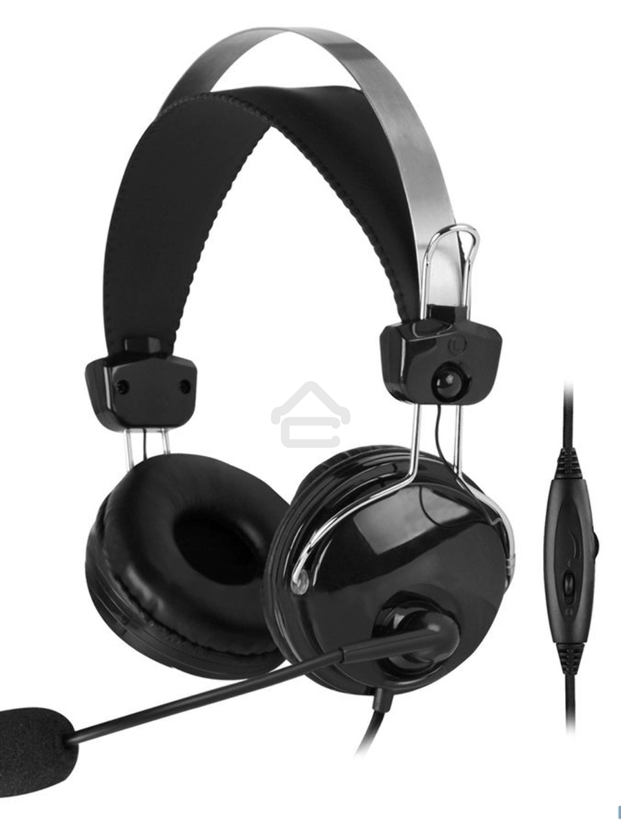 Наушники с микрофоном A4Tech HU-7P черный 2м накладные USB оголовье