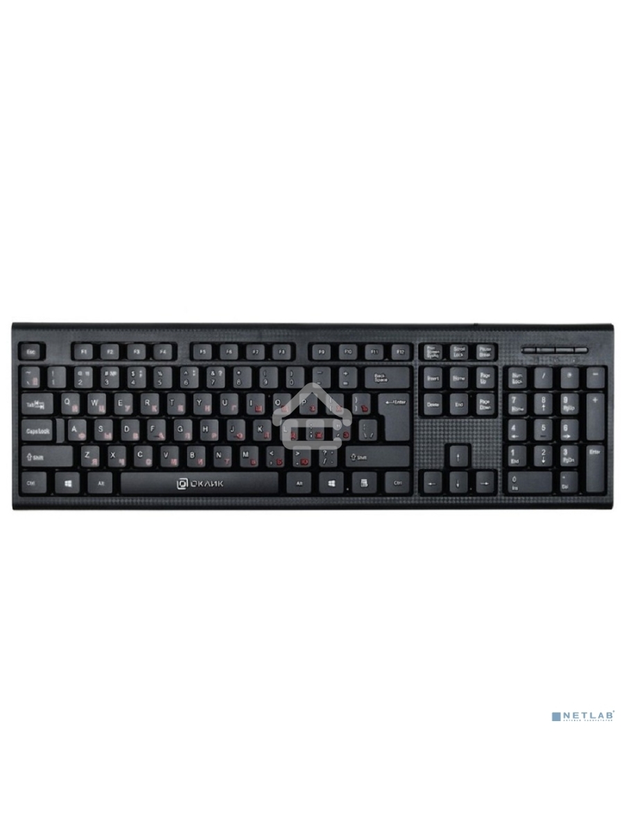 Клавиатура Oklick 120M черный USB