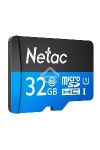 Флеш карта microSDHC 32GB Netac P500 <NT02P500STN-032G-S>  (без SD адаптера) 80MB/s