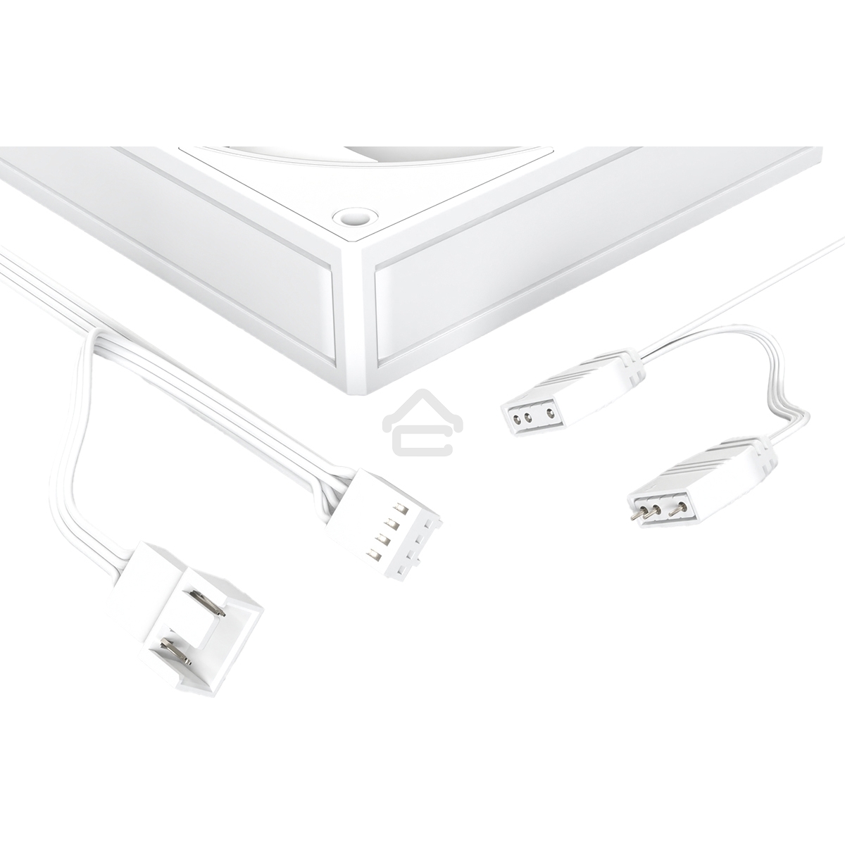 Вентилятор для корпуса ID-Cooling AF-127-ARGb-W белый, 120 мм, 2000 об/мин, 29.9 дБ, 4 pin