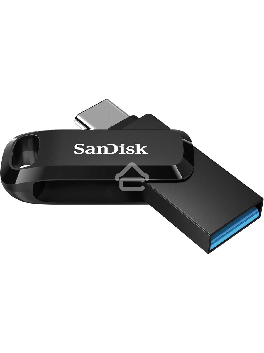 Флеш диск Sandisk 128Gb Ultra Dual Drive Go SDDDC3-128G-G46 USB3.1 черный