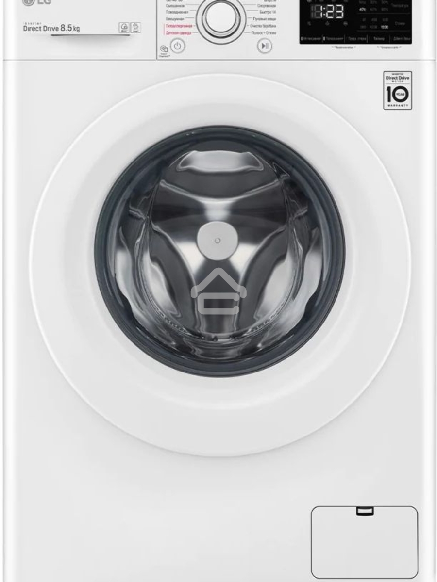 Стиральная машина LG F2V3GS3W белый, загрузка фронтальная 8,5 кг, 1200 об/мин., класс: А