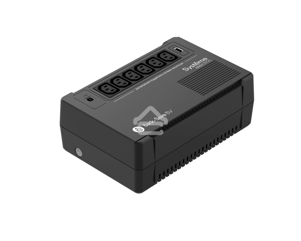 Источник бесперебойного питания Systeme Electriс Back-Save, 800VA/480W, 230V, Line-Interactive, AVR, 6xC13 Outlets, USB charge(type A), USB
