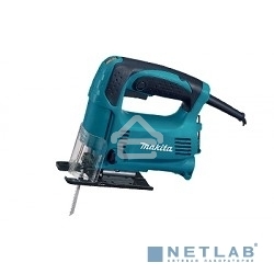 Макита Лобзики Makita 4328 Лобзик,в\рук, 450Вт,500-3100об\м,ход-18мм,рез-65мм,1.8кг,кор,маятн,стальн подошва