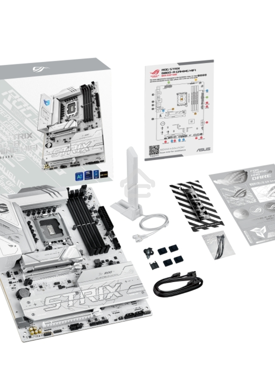 Материнская плата ASUS ROG STRIX B860-A GAMING WIFI, LGA1851, Intel B860, 4xDDR5, 4xSATA, 4xM.2, 2xPCIe 5.0 x16, 1xDP, 1xHDMI, 1x2.5Gb LAN, Wi-Fi, Bluetooth, 4xUSB 2.0, 2xUSB 3.2 Gen 1, 3xUSB 3.2 Gen 2, 1xUSB 4, 2xUSB-C, 3x3.5 мм, 7.1, ATX