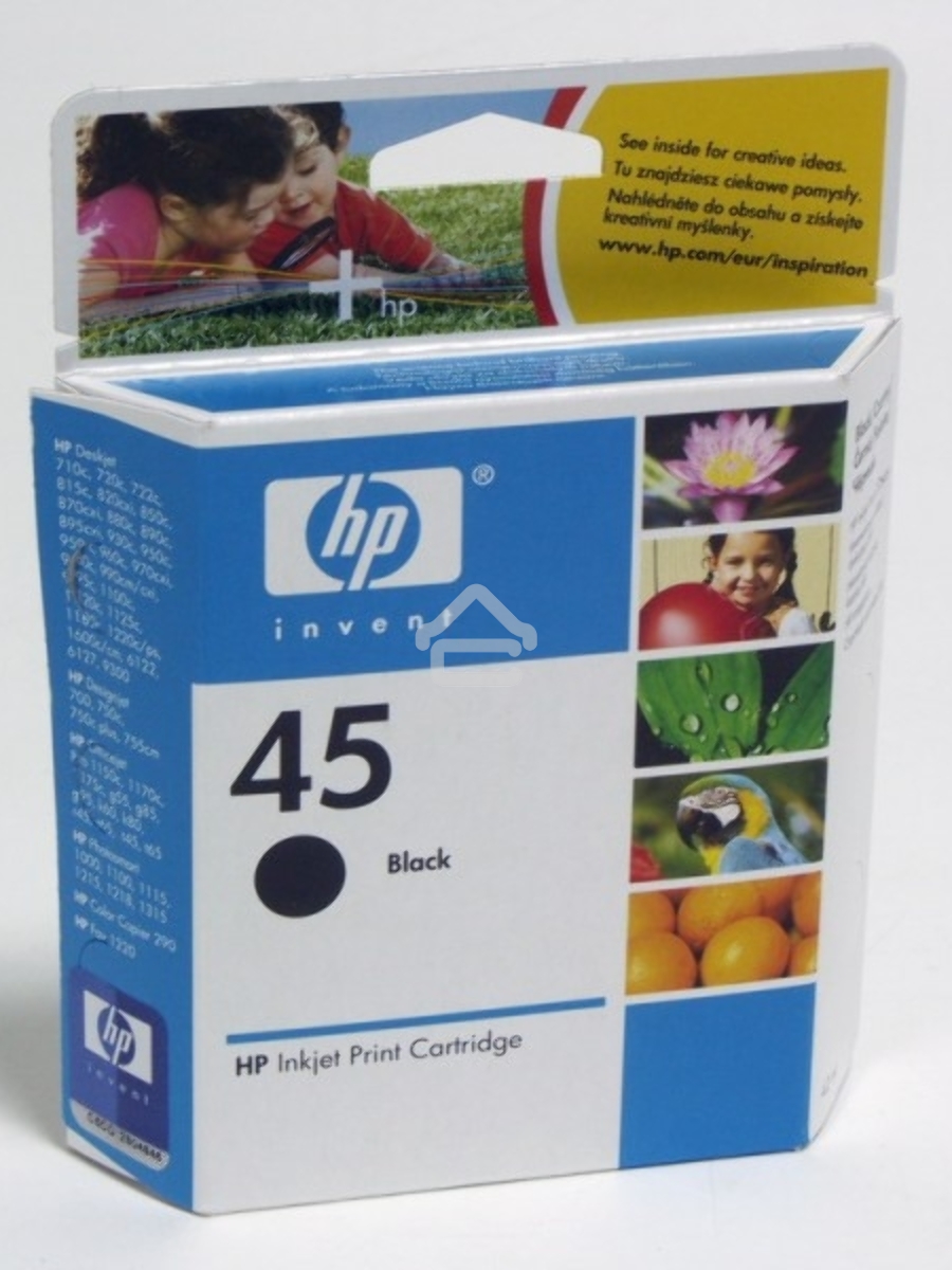Картридж струйный HP №45 51645AE черный для HP DJ 7xxC/815C/880C/895C/9xxC/112xC/1220/6122/6127 (930стр.)
