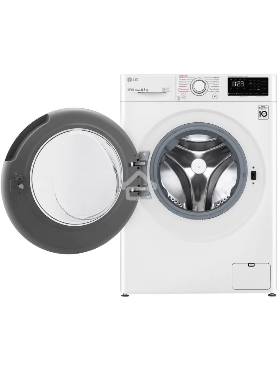 Стиральная машина LG F2V3GS3W белый, загрузка фронтальная 8,5 кг, 1200 об/мин., класс: А