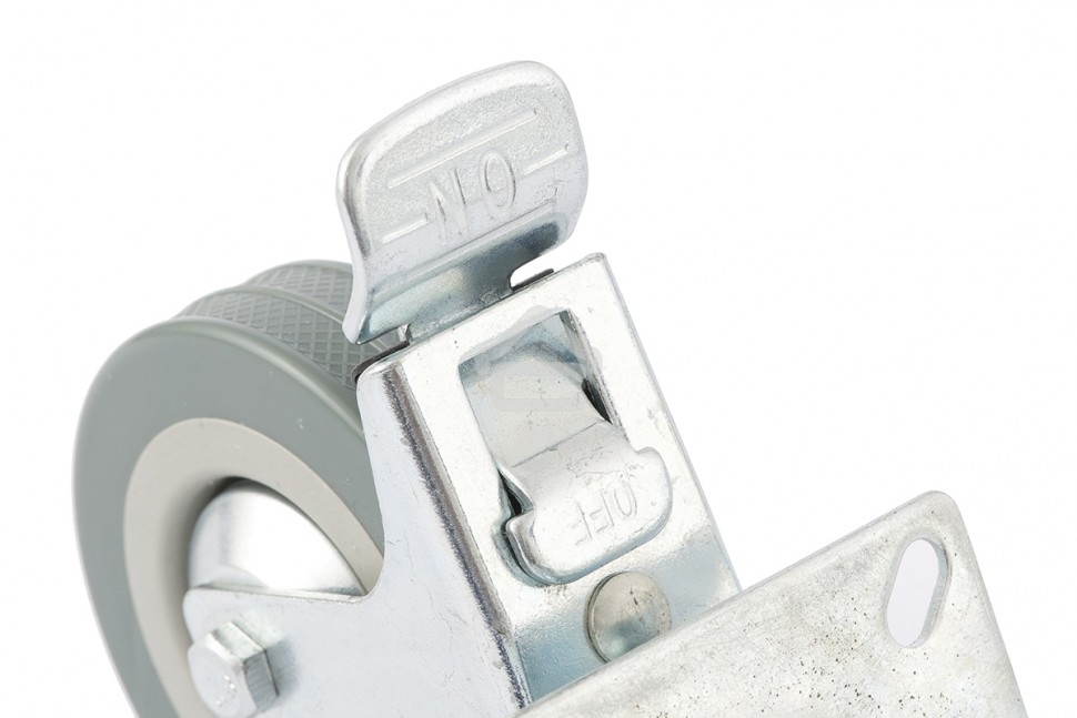 Колесо поворотное Сибртех с тормозом d-100 мм, крепление  платформенное