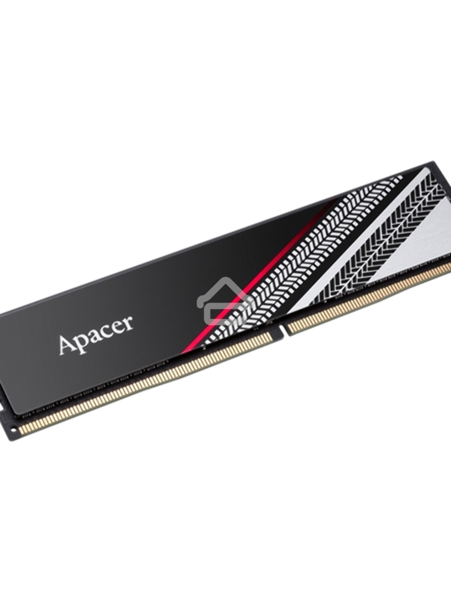 Оперативная память Apacer Tex, DDR4, 32GB (1x32GB), 3200MHz, CL16, UDIMM, с радиатором, серебристый, черный