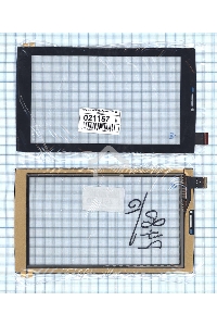 Сенсорное стекло (тачскрин) Micromax Canvas Tab P480. черное